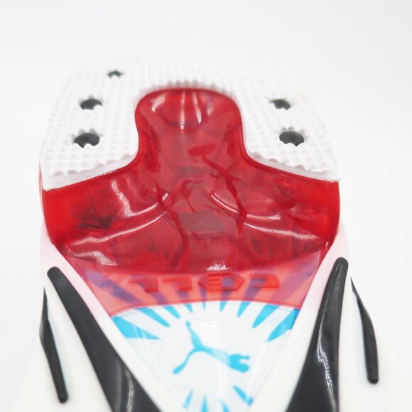 NIB Puma Toori Run C Anime-Inspired Sneaker Blue-White-Flame Scarlet Mens Size 7 - Picture 11 of 16